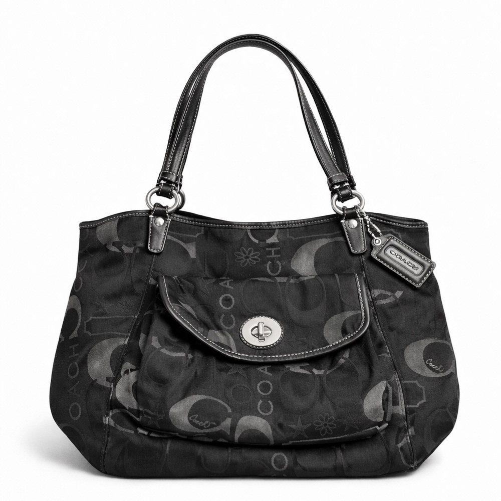 Rare Vintage Y2K Coach Leah Black Shoulder Bag